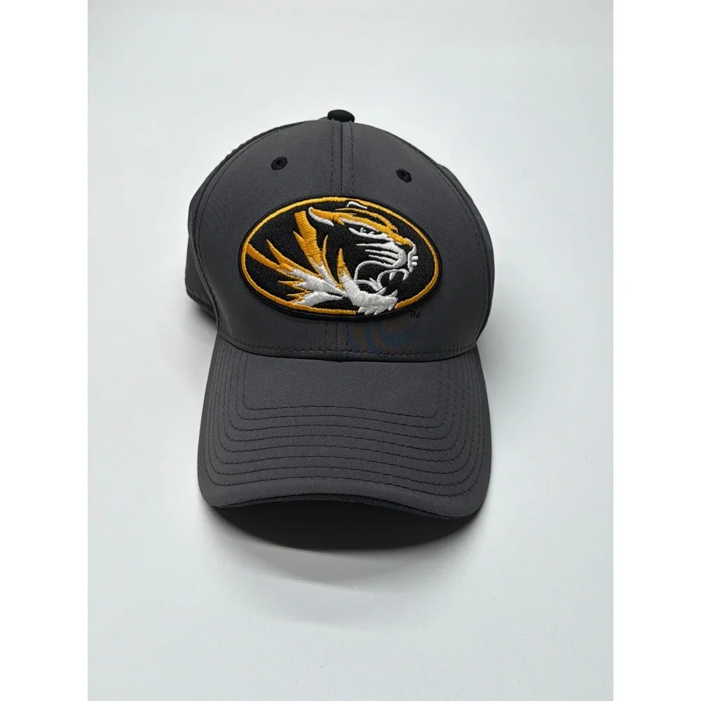 The Game Missouri Tigers Mizzou Hat Mens Charcoal Gray Flex‎ Fit Baseball Cap